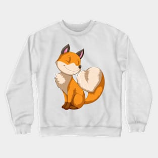 Fox with Heart Crewneck Sweatshirt